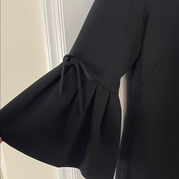Eliza J Elegant Black Bell Sleeve Dress - Picture 6 of 10